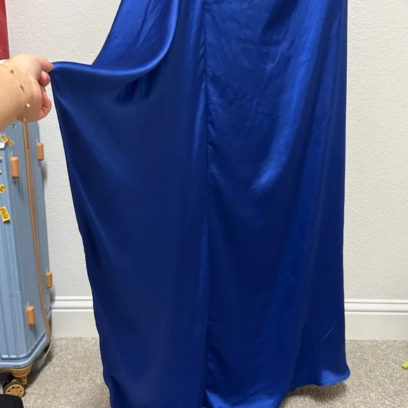 BHLDN Kaftan Maxi Satin Dress - Picture 6 of 14